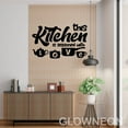 thumbnail image 4 of Glowneon This Kitchen Is Seasoned With Love Metal Sign, Kitchen Decor, 4 of 5