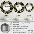 thumbnail image 4 of Designart "Glamorous Art Deco In Gold & Emerald I" Abstract Round Mirror Wall Decor Glam - Large Gold Round Bathroom Mirror - Round Mirror - 29" x 29", 4 of 6
