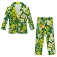 thumbnail image 4 of Xoenoiee Green Shamrock Print Suit for Boys Formal Wedding Dress St. Patrick's Day Kids Boy Suits Boys' Birthday Party Homecoming Outfit Jacket and Pants Set, Size 9-10 Years, 4 of 7
