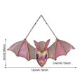 thumbnail image 6 of sunsanly Halloween Hanging Glass Suncatcher Decoration Acrylic 2D Bat Ornament Gothic Car Rearview Mirror Decor for Home Window Wall Car, 6 of 8