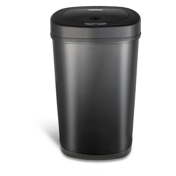 Nine Stars 13.2 Gallon Matte Black Sensor Trashcan