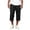 Black1, variant on yillto Mens Cargo Capris Pant Loose Hiking Casual Pants Elastic Waist Summer Long Shorts Joggers with Pockets
