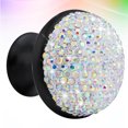 thumbnail image 1 of CRAFTHROU Rhinestone Drawer Knob Mushroom Door Knob Black Door Knobs For Decoration 1Pack, 1 of 5