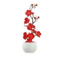 thumbnail image 6 of Flower Artificial Potted Artificial Potted Flower Home Indoor Office Ornaments Outdoor Plant Boutique Decorative Red Smile Home, 6 of 9
