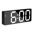 thumbnail image 1 of Reloj despertador con espejo LED para escritorio, reloj despertador de mesa a batería, regalo novedoso para cumpleaños, luz verde, 1 of 5