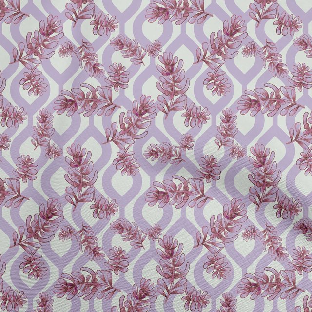 oneOone Polyester Lycra Brown Fabric Leaves Craft Projects Decor Fabric Printed By The Yard 56 Inch Wide