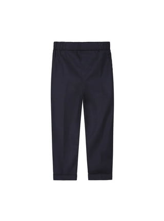 Boys elastic waist store uniform pants