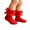 Red, variant on Miaouyo Girls Spring Summer Ankle Socks 3D Bow and Lace Trim Crew Socks