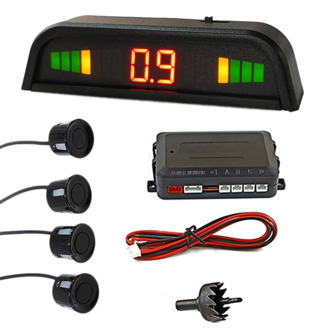 Kenally Car Reversing Backup Accuracy Parking Detector Buzzer Display Sound LCD Adjustment Volume Distance Sensor Type3