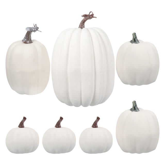 piezas de calabaza simulada para Halloween, decoración de Halloween, accesorios decorativos de calabaza