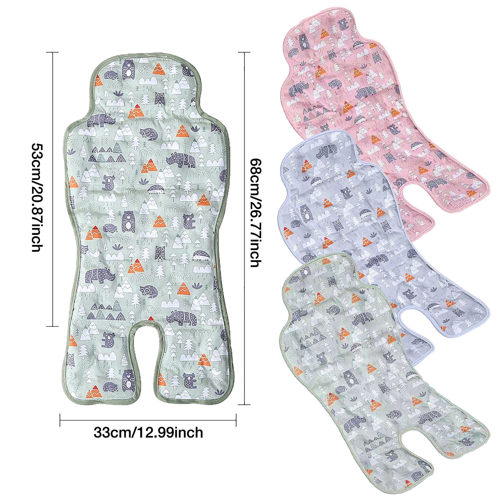 ZMKIAG Cooler Stroller Pad, Gel Baby Stroller Seat Cooler Pad, Long-Lasting Cooling Summer Cooling Seat Liner, Multifunctional Suitable for Baby Dining Chair, Child Safety Seat