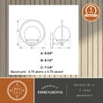 thumbnail image 6 of Bucktown 1 Light Matte Black Mid-Century Modern Wall Sconce White Globe Glass, 6 of 11