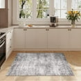 thumbnail image 4 of BERTHMEER 4'x6' Gray Abstract Area Rugs for Office Entryway Machine Washable Rugs Non-slip, 4 of 5