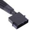 thumbnail image 4 of 1 To 2 Way Y-Splitter Sleeved 4-Pin Molex Male To 2x 3-Pin/4-Pin PWM Male Connector Fan Extension Adapter Cable, 4 of 9