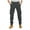 Dark Gray, variant on Cargo Pants for Men Multi Pockets Work Pants 100% Cotton Stretch Elastic Waist Slim Fit Hiking Outdoor Casual Navy