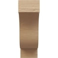 thumbnail image 2 of 8"W x 16"D x 24"H Classic Newport Rough Cedar Woodgrain TimberThane Corbel, Primed Tan, 2 of 6