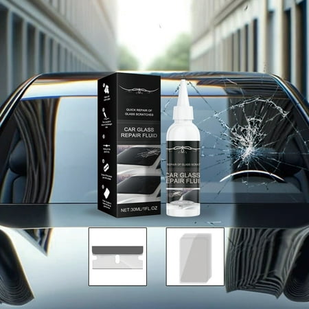 

Car Glass Fix Glue 30ml/50ml. Comes With Tool Film. Fixes Cracks. Strengthens Glass. Home Use. Cost Effective.