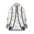 thumbnail image 3 of Multicolor Cat and Heart White Backpack for School, Cute School Bag with Adjustable Shoulder Straps and Padded Back, 15.3"x11"x7.1", 3 of 5