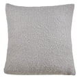 thumbnail image 3 of Fennco Styles Solid Faux Mohair Decorative Throw Pillow 22" W x 22" L - Grey Soft Cushion for Home, Couch, Living Room, Bedroom and Office Décor, 3 of 4