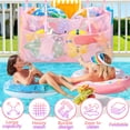 thumbnail image 3 of Bolsa de almacenamiento Tagitary grande de malla rosa para flotadores de piscina, 3 of 7