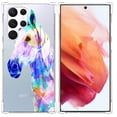 thumbnail image 1 of Coloured Cool Horse Clear Case for Samsung Galaxy S23 Ultra,Aesthetic Art Design Case for Men Women,Unique Trendy Transparent TPU Bumper Case Cover, 1 of 5