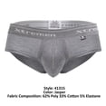 thumbnail image 4 of Xtremen Fashion Underwear 41315 Cotton Blend Briefs Color Jasper Gray Size L, 4 of 5