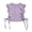 Purple, variant on Aihuaihua Toddler Girls' Crop Top Flutter Sleeve Solid Color Size Drawstring Casual Summer T-Shirt 2T-5T Purple 3-4 Years