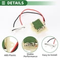 thumbnail image 3 of Resistor del motor del ventilador HVAC Unique Bargains No.7701051433 para RENAULT CLIO II BB CB 1998-2016, 3 of 6