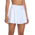 thumbnail image 2 of RELLECIGA Women's High Waisted Skirts Inner Shorts with Pockets Workout Stretch Tennis Sexy Pleated Mini Skirts Workout White Yoga Sport Skorts, 2 of 6