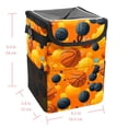 thumbnail image 5 of Basketball Car Garbage Can - Foldable, with Lid, Leak-proof, Hanging Storage Bag - Trash Can for Car, Car Trash Bin, 5 of 6