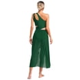 thumbnail image 4 of Sxiwei Robe de Danse Lyrique Longue pour Femmes, Robes Lyriques, Robe de Danse Moderne Contemporaine, Tenue de Danse, Vert, TTG, 4 of 7