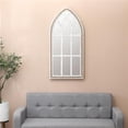 thumbnail image 1 of Luxen Home Rustic Wood Cathedral Wall Mirror, 1 of 1
