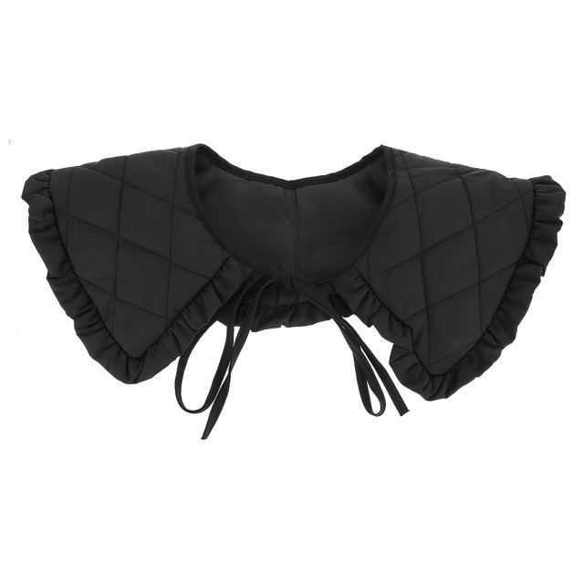 Miangastore Faux Col pour Femmes Noir 1 Ensemble 18.1x12.9x0.2 Po Coton