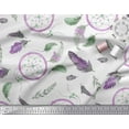 thumbnail image 2 of Soimoi Crepe Silk Fabric Feather & Dream Catcher Home Decor Fabric Prints By Yard 42 Inch Wide, 2 of 3