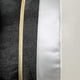 thumbnail image 5 of Funda de almohada lumbar de terciopelo de retazos negros con cojín de cuero a rayas doradas para decoración de sofá de dormitorio, 5 of 5