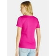 thumbnail image 3 of Time and Tru Women’s Rib Crewneck Tee with Short Sleeves, Sizes XS-XXXL, 3 of 5