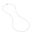 thumbnail image 2 of 14K White Gold Women's 20" 0.96mm Box Chain Necklace with 070 Gauge and Lobster Lock Quality Tag, 2 of 4