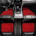 thumbnail image 6 of Uemuo Car Floor Mats - Red Rose Pattern Carpet Floor Mats for Cars, Auto Accessories Front & Rear Car Floor Foot Mat Sets of 4 Pieces, 6 of 6