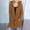 Coffee, variant on Turilly Womens Jackets Ladies Women's Long Sleeve Cable Knit Long Cardigan Open Front Button Hooded Sweater Outerwear