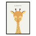 thumbnail image 1 of Simple Cute Cartoon Giraffe Animals with Letters A3 Canvas Art Printed Oil Paintings Posters Pictures, 1 of 6