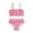 Pink, variant on Girls Two Piece Swimsuits Bikini Set Ruffle Swimsuits Cute Girls Swimsuit Size 7-8 Years