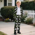 thumbnail image 6 of Whosucclay Green Star Soccer Elastic Waist Boy Suits, 2 Piece Boys Suit Single Button Design Polyester Fabric Formal Wear Outfit for School Wedding, 6 of 10