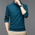 thumbnail image 5 of CENL Mens Button Collar Dress Shirt Blouse Long Sleeve Tops Business Formal T-Shirt, 5 of 9