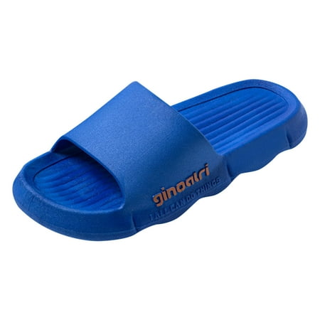 

PANGF Men Slippers Fashionable Summer New Pattern Indoor and Outdoor Comfortable Flat Bottom Non Slip Thick Slippers Concise and Practical Easy Main-tenance