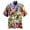 A-Light Purple615, variant on XIAOCHA Men's Parrot Hawaiian Shirt Camp Collar Short Sleeve Tropical Print Button Up Blouse Vibrant Casual Beach Party Going Out Top