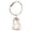 Light Gray, variant on Cat Hair Keychain Pet Memorial Keepsake Storage Bottle for Cat Hair Clear Acrylic Key Ring Charm with Gold Wire Loop 1.9x1.1 Inch