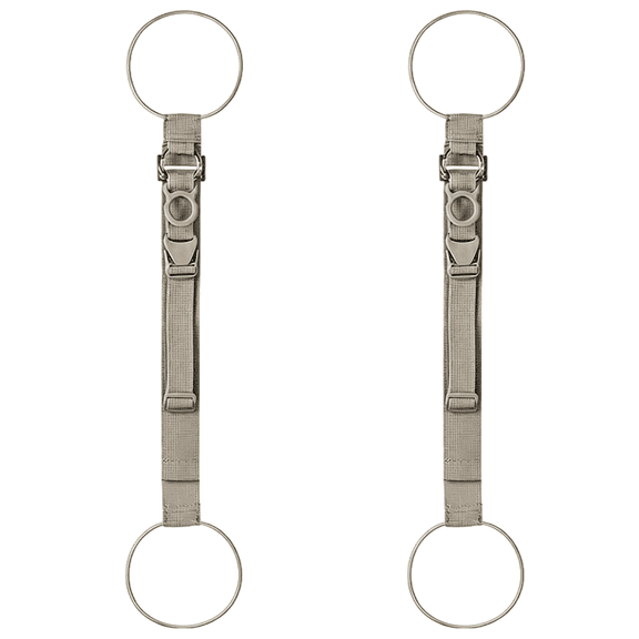 2 Pcs Luggage Straps, Gray Suitcase Belt with Circular Loop, Hands-Free Jacket Gripper, Adjustable Stretchable Luggage Connector Belt up to 27.2 in / 69 cm, Travel Accessories for Business Trip