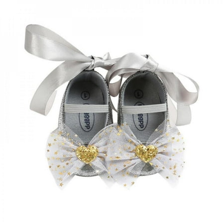 

SweetCandy Spring Autumn Newborn Toddler The First Walker Shoes Baby Girl Cute Bow Decoration Baby Princess Shoes