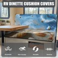 thumbnail image 4 of FOR U DESIGNS Galaxy Seashell Conch Print 2 Pack RV Dinette Cushion Covers Stretch Camper Cushion Slipcover Non-Slip RV Couch Cover Sofa Slipover for Travel Trailer Couch, 4 of 7