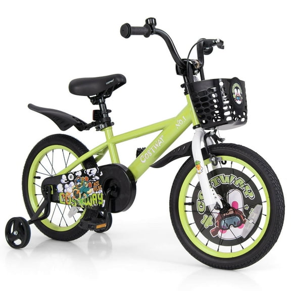 Infans 16" Kid’s Bike for 4-7 with Height-Adjustable Handlebar & Saddle Handbrake